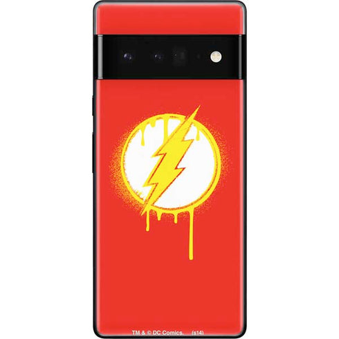 DC Comics The Flash Emblem Drip Google Pixel 6 Pro Skin